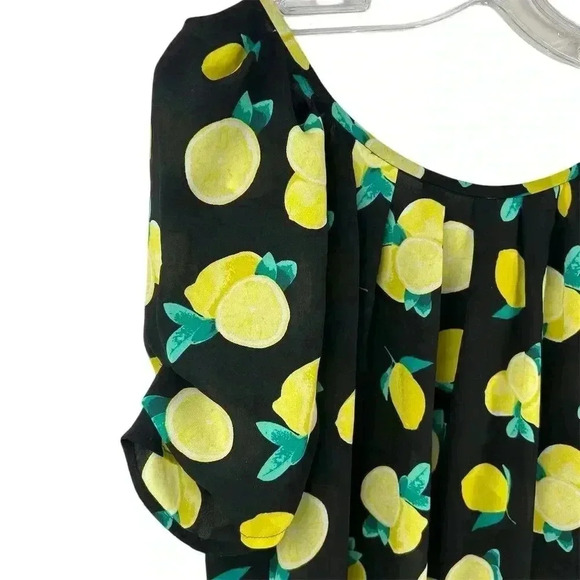 Cynthia Rowley Women's Lemon Print Blouse Size S Multicolor Floral - Picture 4 of 10